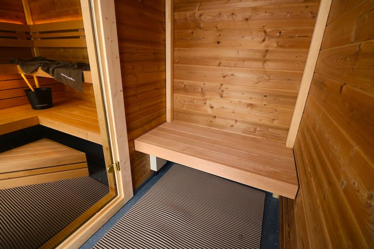 Leil® Patio M 5 Person Outdoor Sauna with Changing Room