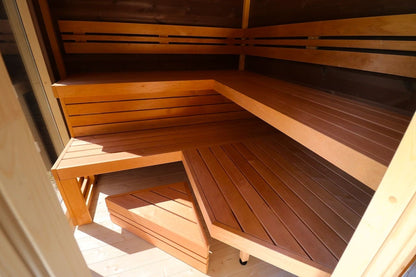 Leil® Patio M 5 Person Outdoor Sauna with Changing Room