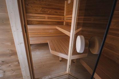 Leil® Patio M 5 Person Outdoor Sauna with Changing Room