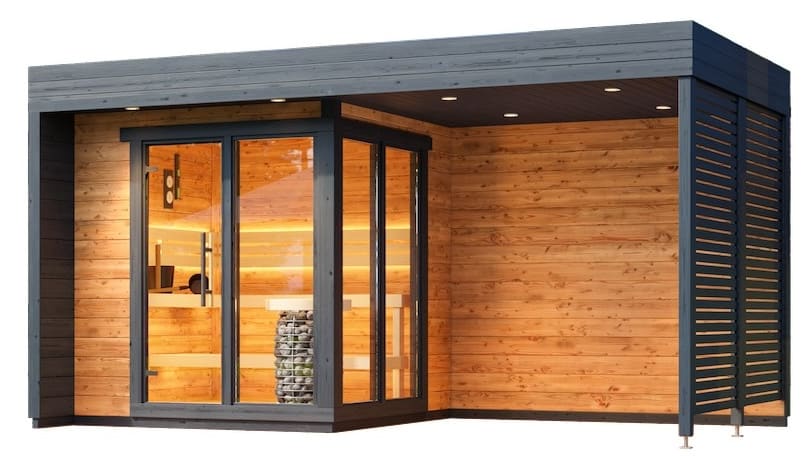 Leil® Patio S Plus 4 Person Outdoor Sauna