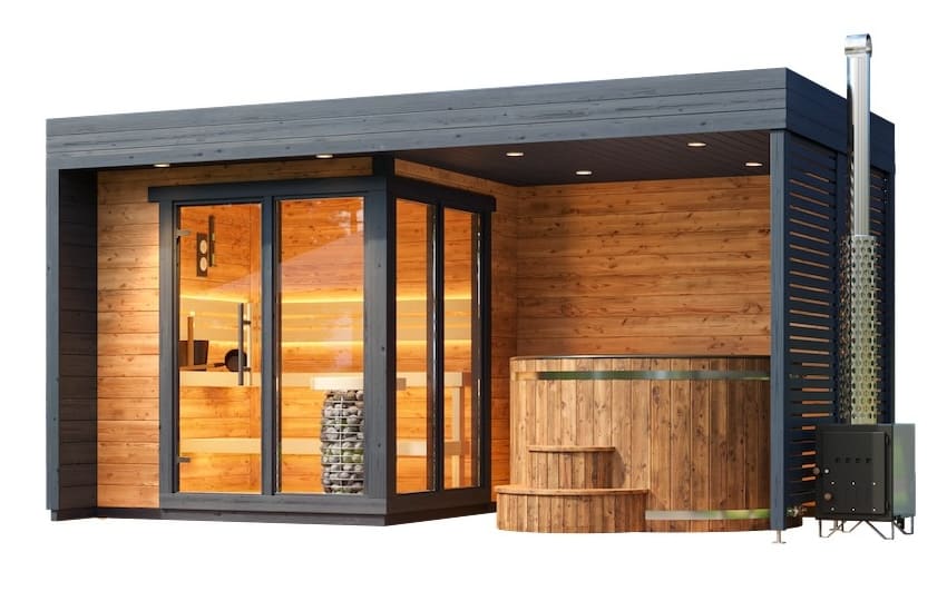 Leil® Patio S Plus 4 Person Outdoor Sauna