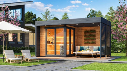 Leil® Patio S Plus 4 Person Outdoor Sauna