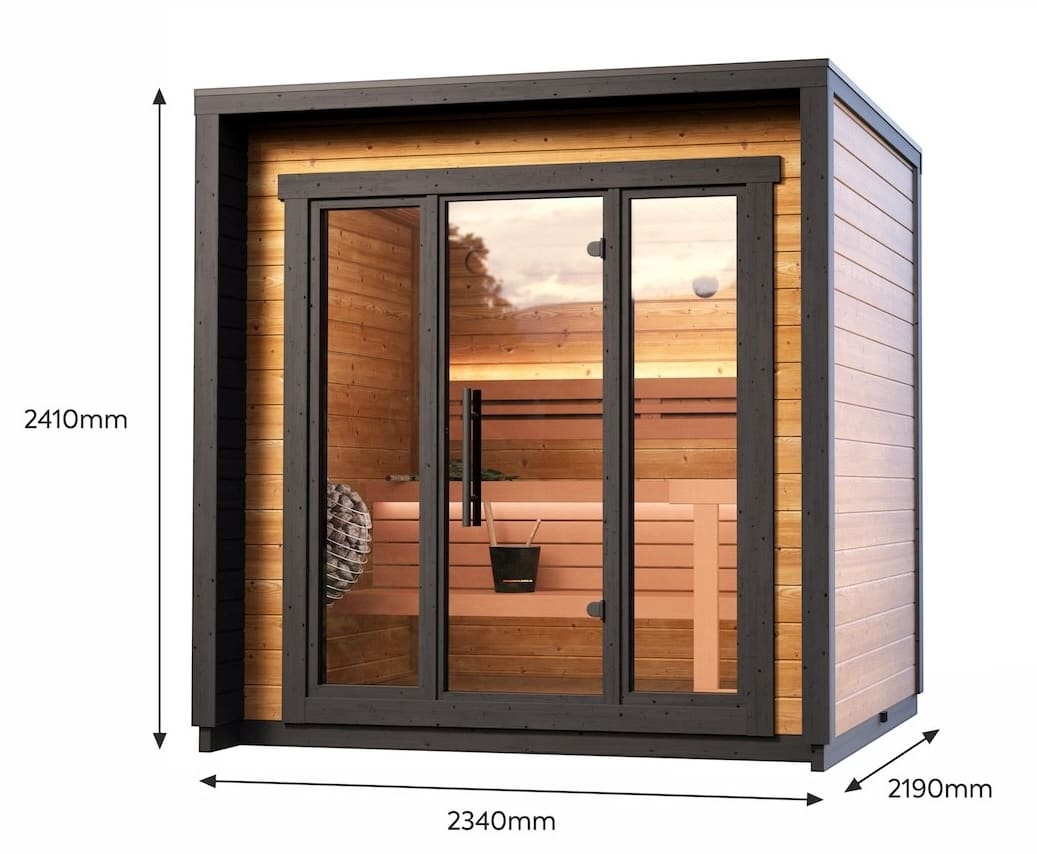 Leil® Patio XS 4 Person Outdoor Sauna