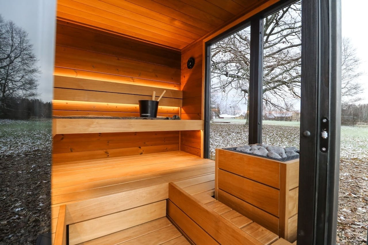 Leil® Primo Corner 4 Person Outdoor Sauna