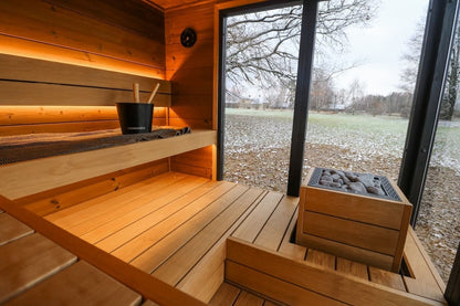 Leil® Primo Corner 4 Person Outdoor Sauna