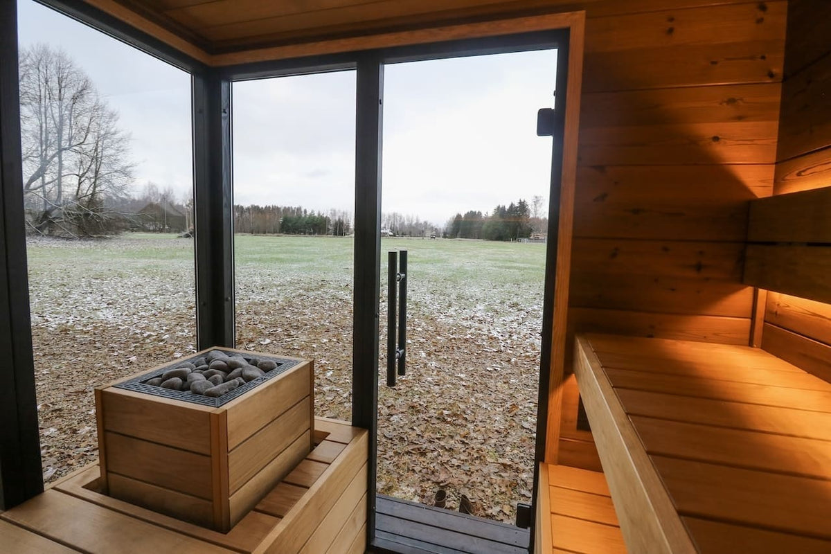 Leil® Primo Corner 4 Person Outdoor Sauna