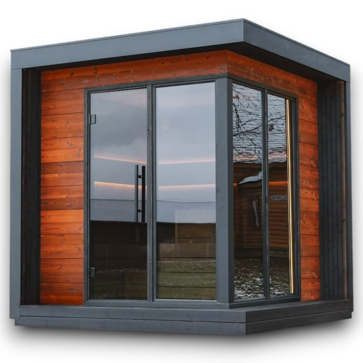 Leil® Primo Corner 4 Person Outdoor Sauna