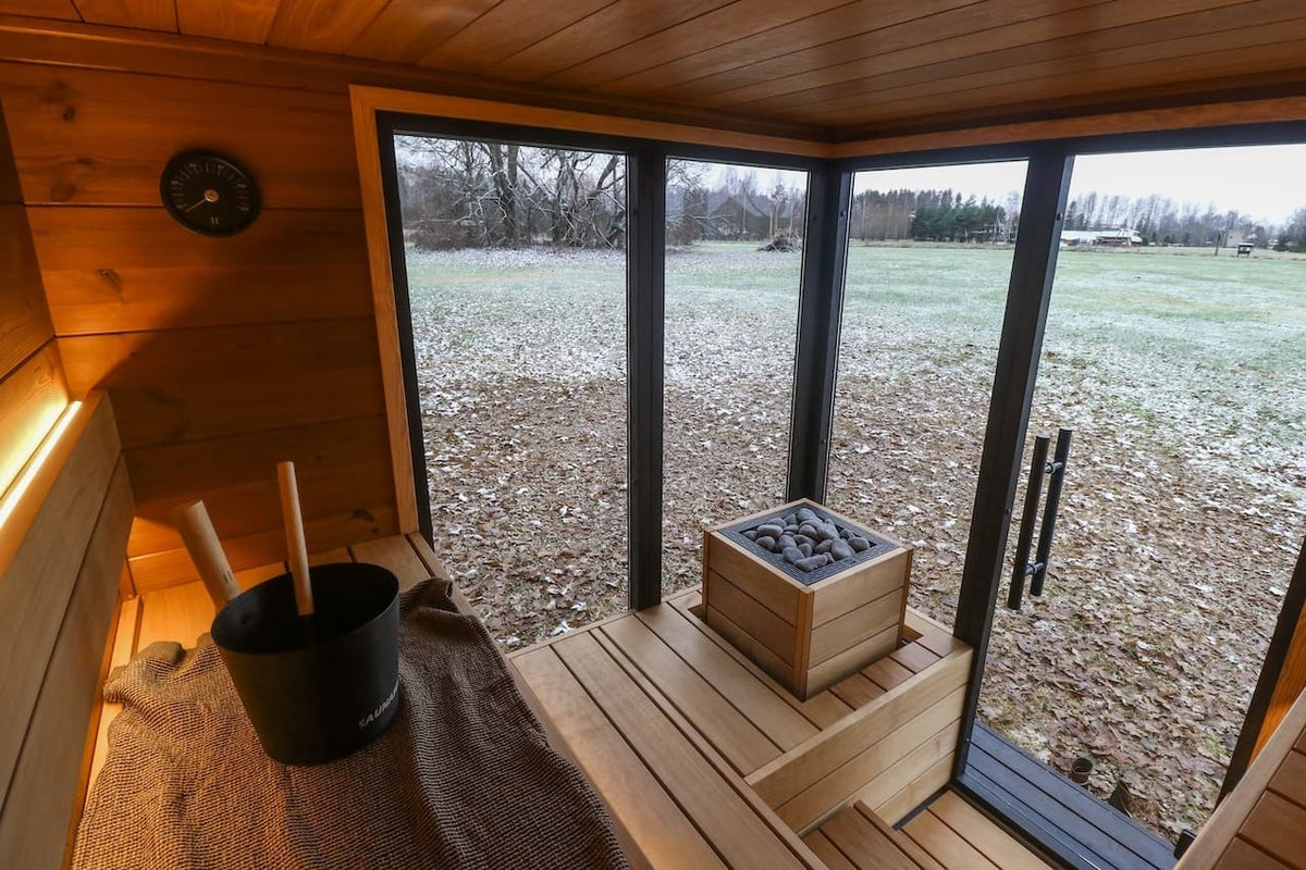 Leil® Primo Corner 4 Person Outdoor Sauna