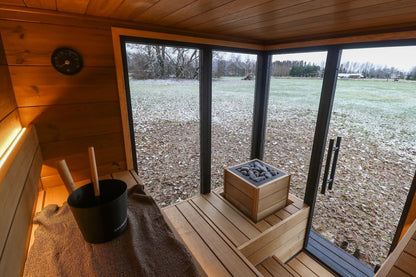 Leil® Primo Corner 4 Person Outdoor Sauna