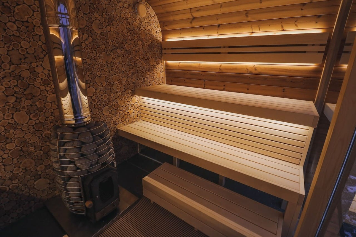 Leil® Round Cube Single Outdoor Sauna 6-8 Person