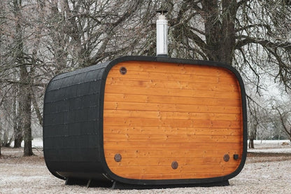 Leil® Round Cube Single Outdoor Sauna 6-8 Person