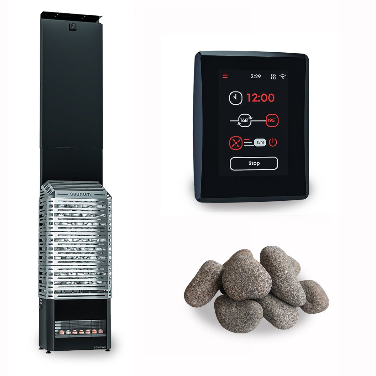 Saunum Air 7kW Sauna Heater Bundle