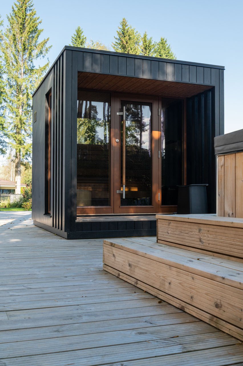 Saunum AirCube Terrace Outdoor Sauna 4 Seater