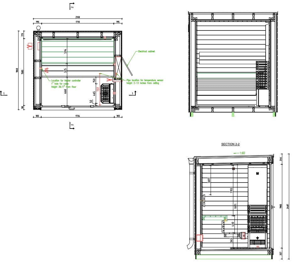 Saunum Classic Mini Outdoor Sauna 3 Seater