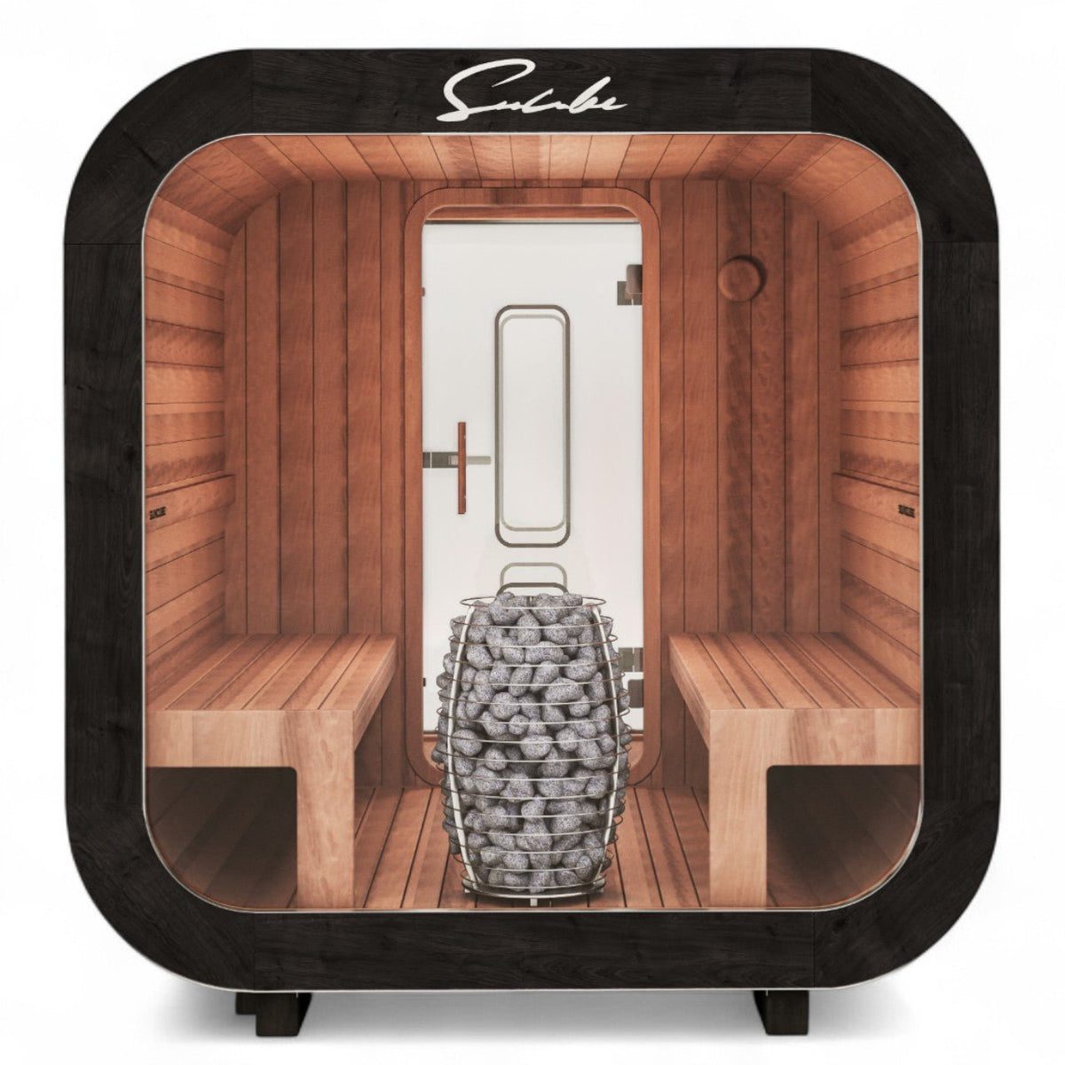 SunCube L 4-6 Person Outdoor Sauna with Changing Room