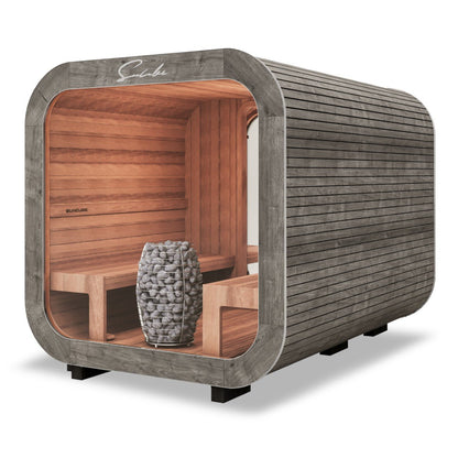 SunCube L 4-6 Person Outdoor Sauna with Changing Room