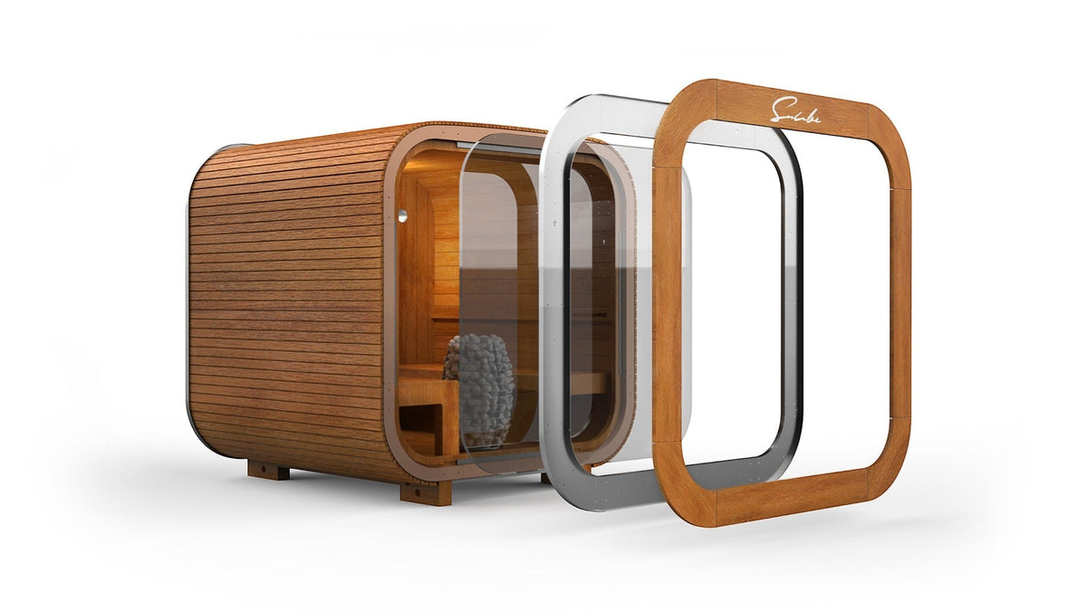 SunCube L 4-6 Person Outdoor Sauna with Changing Room
