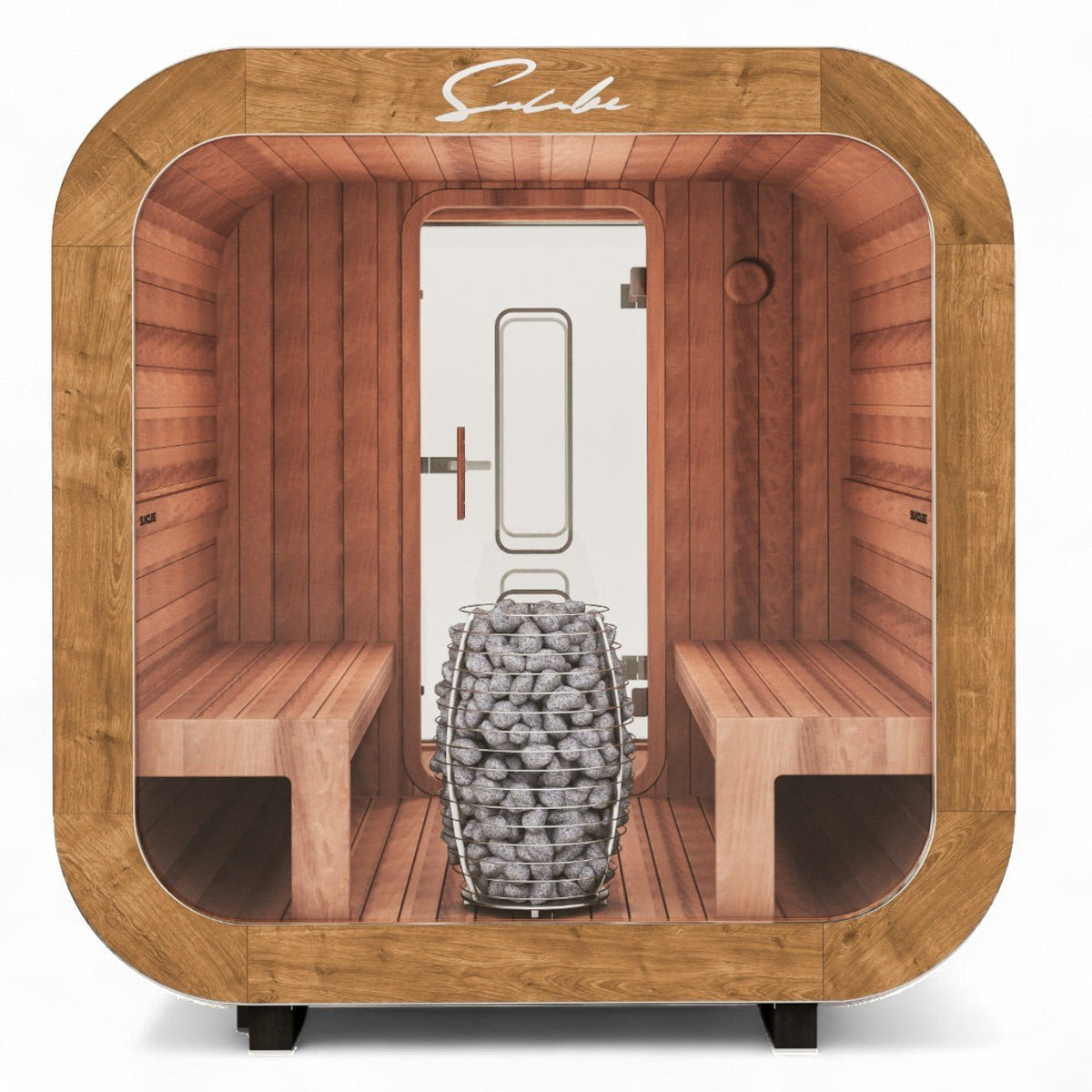 SunCube L 4-6 Person Outdoor Sauna with Changing Room