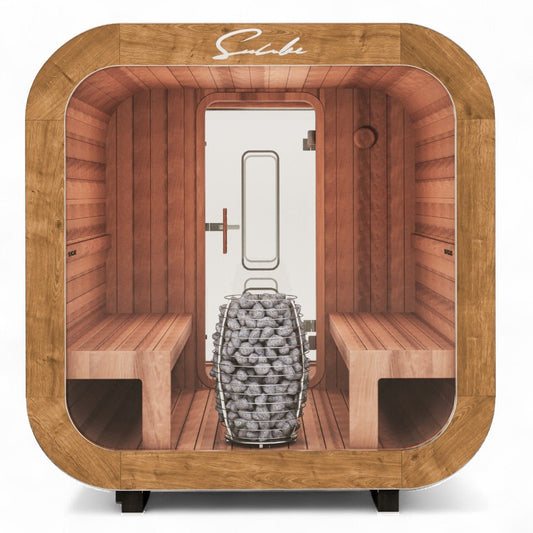SunCube L 4-6 Person Outdoor Sauna with Changing Room
