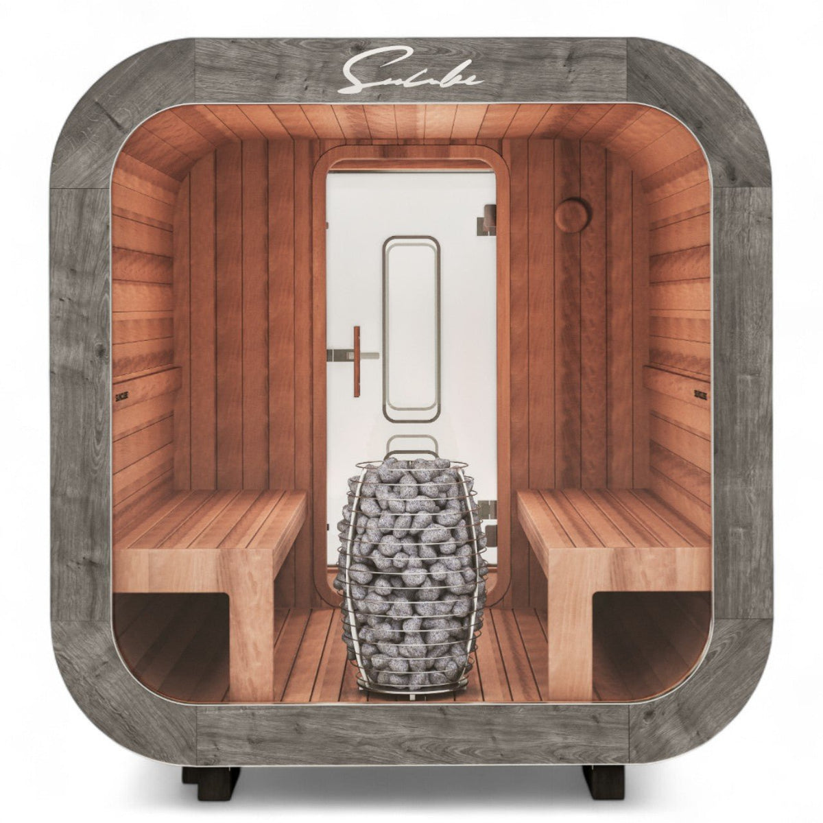 SunCube L 4-6 Person Outdoor Sauna with Changing Room