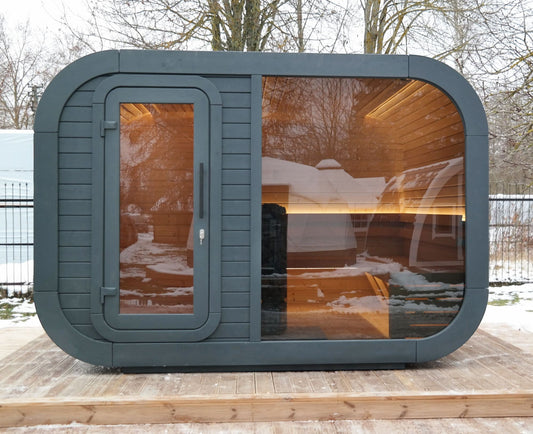 Viking Industrier Luna Outdoor Sauna With Changing Room